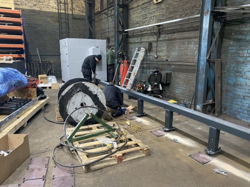 Click Here To Enlarge This Photo Of New RUR 2500 Ultrasharp Plasma Cutting Machine installed.