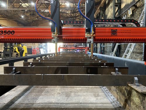 Click Here To Enlarge This Photo Of 2 x New RUR 3500G Oxy Fuel Cutting Machines installed.