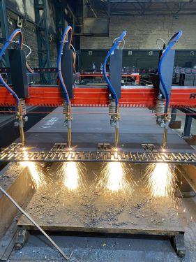 Click Here To Enlarge This Photo Of 2 x New RUR 3500G Oxy Fuel Cutting Machines installed.