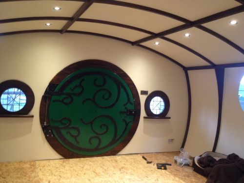 Click Here To Enlarge This Photo Of Plasma cutting the Hobbits Door