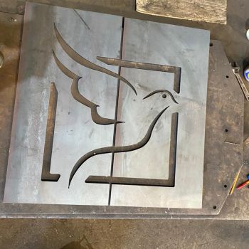 A bird sign we made for a company: Click Here To View Larger Image